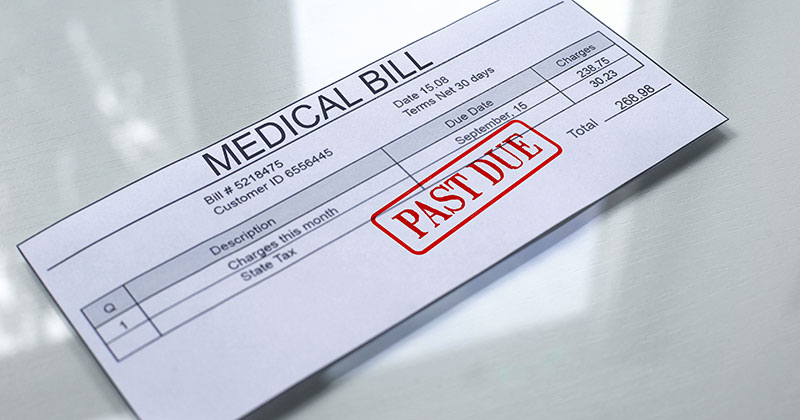 Past due medical bill